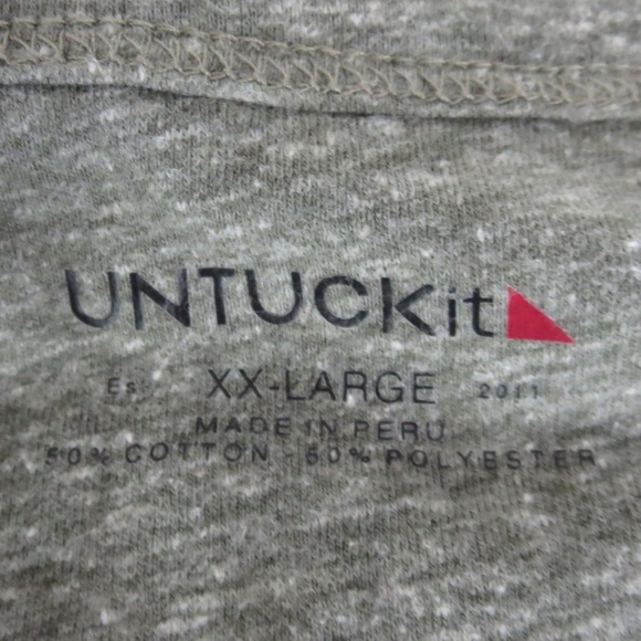 UNTUCKit XXL Slim Fit Henley Short Sleeve T-Shirt - Picture 4 of 5